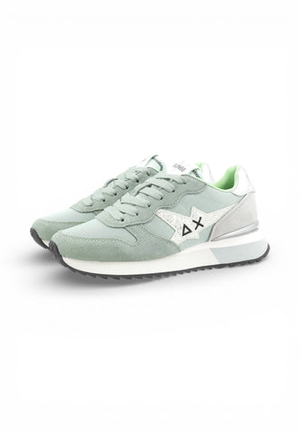 SUN68 Sneakers Donna Verde Grigio Glitter Z36214-PE26-84