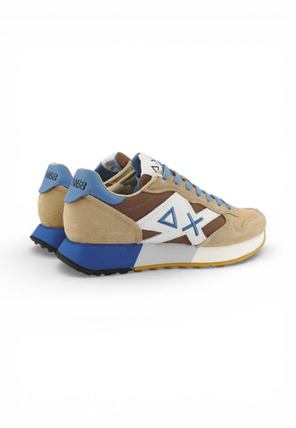 SUN68 Sneakers Uomo Beige Marrone Azzurro Z36116-PE26-1693