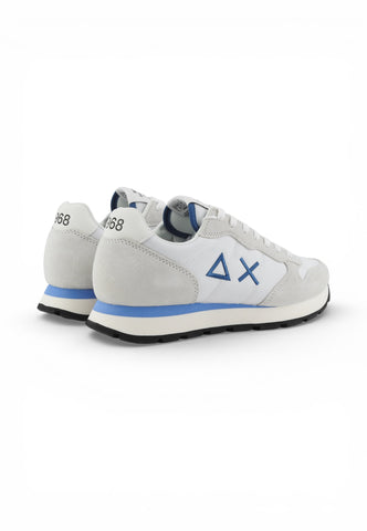 SUN68 Sneakers Uomo Bianco Grigio Azzurro Z36101-PE26-01