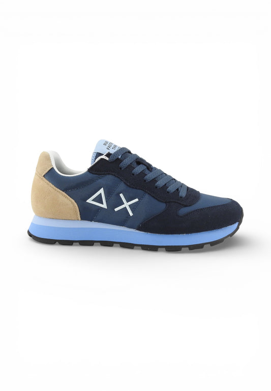 SUN68 Sneakers Uomo Blu Beige Z36106-PE26-07