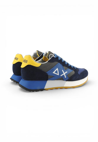 SUN68 Sneakers Uomo Blu Giallo Z36116-PE26-0799