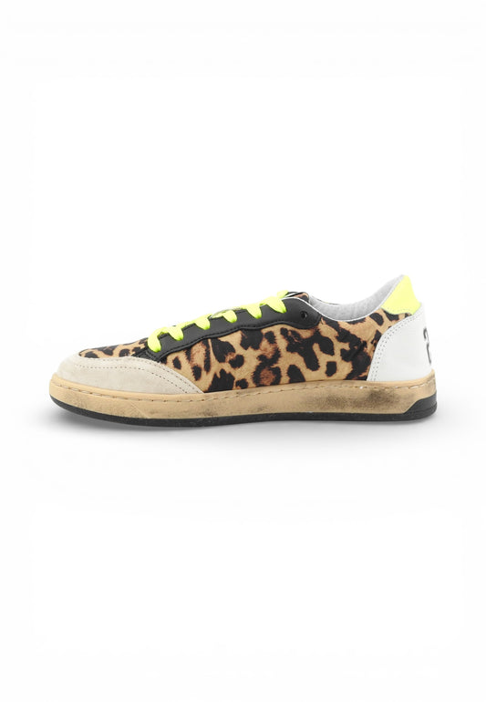 2STARS Sneakers Donna Beige Nero Animalier 2SD5041_190-PE26-190