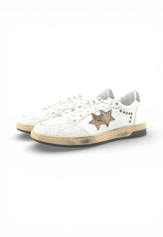 2STARS Sneakers Donna Bianco Marrone Borchie 2SD5030_084-PE26-084