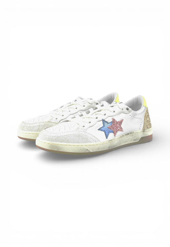 2STARS Sneakers Donna Bianco Oro Glitter 2SD5027_484-PE26-484