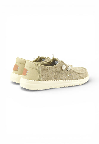 HEY DUDE Stringate Donna Verde Paillettes HD.45478-PE26-3VM