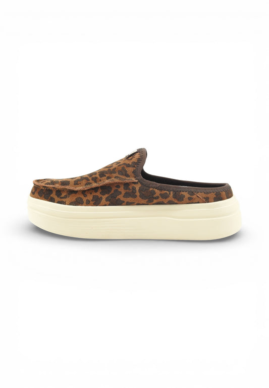 HEY DUDE Slip On Donna Marrone Nero Animalier HD.41272-PE26-2GA
