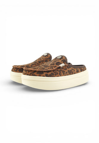 HEY DUDE Slip On Donna Marrone Nero Animalier HD.41272-PE26-2GA