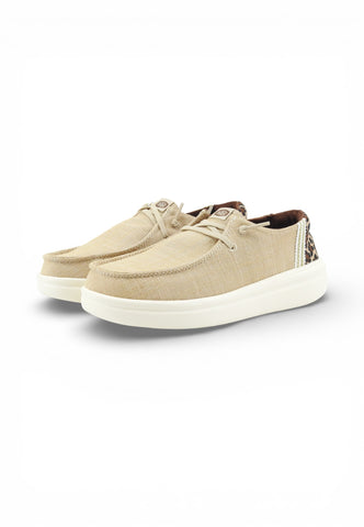 HEY DUDE Stringate donna Beige Animalier HD.43780-PE26-2UG