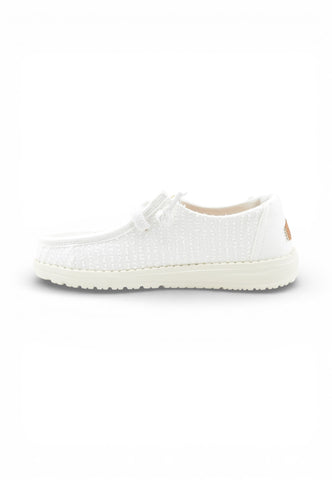 HEY DUDE Stringate Donna Bianco HD.45203-PE26-1WQ