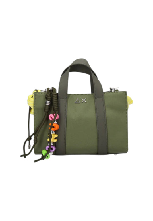 SUN68 Borsa A Mano Donna Verde Giallo Y36201-PE26-74