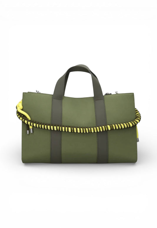 SUN68 Borsa Shopper Donna Verde Giallo Y36202-PE26-74