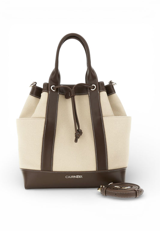 CAFE NOIR Borsa A Mano Donna Beige Marrone C3MB1006-PE26-M121