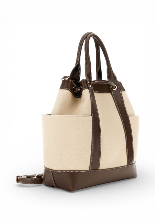 CAFE NOIR Borsa A Mano Donna Beige Marrone C3MB1006-PE26-M121