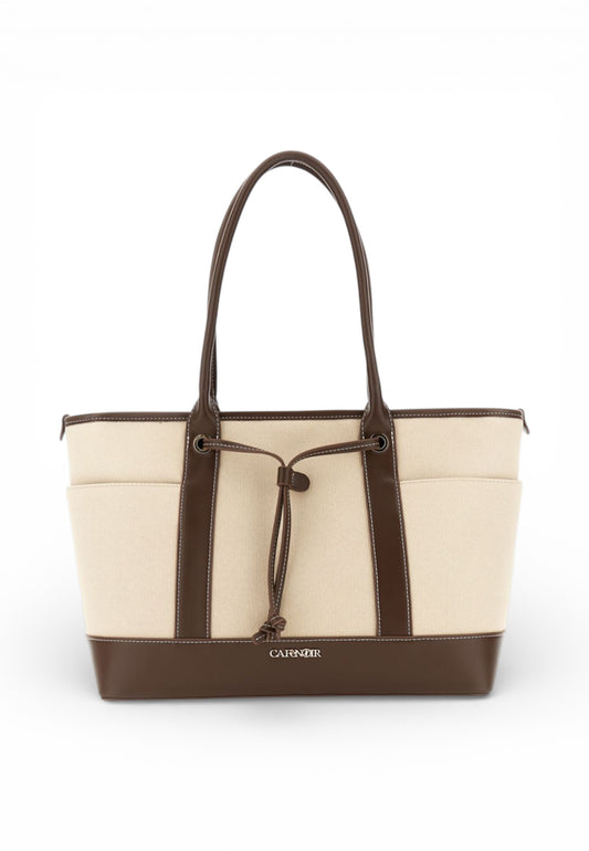 CAFE NOIR Borsa Shopper Donna Beige Marrone C3MB1005-PE26-M121