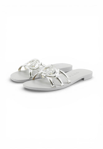 GUESS Ciabatte Donna Argento FLJHO2ELE03-PE26-SILVE