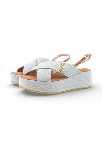 LIU JO Sandali Zeppa Donna Azzurro SA6141TX523S1106-PE26