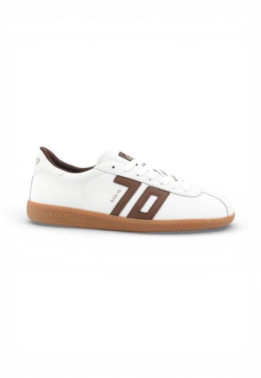 BACK70 Sneakers Uomo Bianco Marrone 108038-000011-PE26