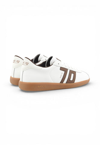 BACK70 Sneakers Uomo Bianco Marrone 108038-000011-PE26