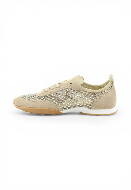 BACK70 Sneakers Donna Beige Strass 108033-000002-PE26