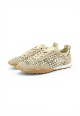 BACK70 Sneakers Donna Beige Strass 108033-000002-PE26