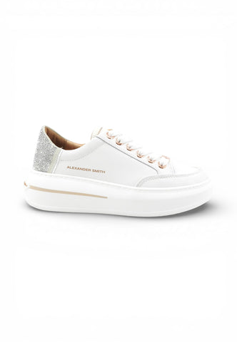 ALEXANDER SMITH Sneakers Donna Bianco Strass ASBDLSW-1869-WSV-PE26