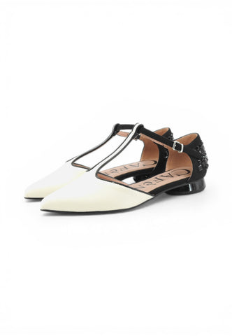CAFE NOIR Sandali Donna Bianco Nero Pietre C1EG4066-PE26-W018