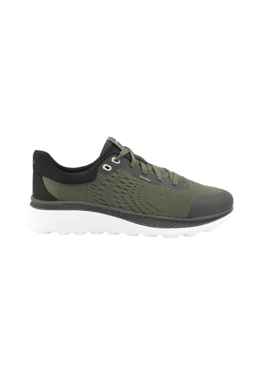 GEOX Sneakers Uomo Verde Nero U65HUB0006K-PE26-CB31E