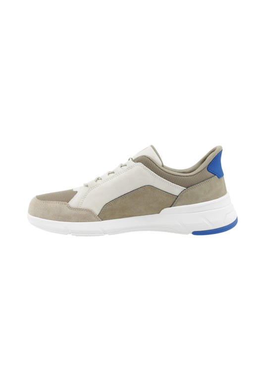 GEOX Sneakers Uomo Bianco Beige Azzurro U659KA0EK14-PE26-C0866