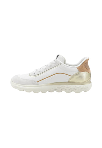 GEOX Sneakers Donna Bianco Oro Marrone D657MA09B22-PE26-C1352