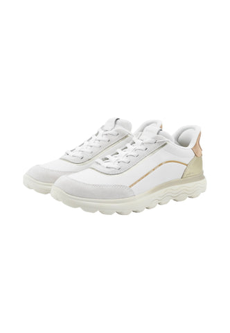 GEOX Sneakers Donna Bianco Oro Marrone D657MA09B22-PE26-C1352