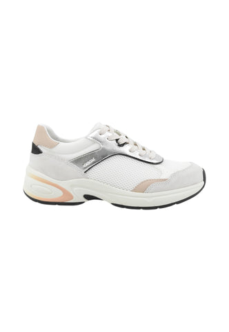 GEOX Sneakers Donna Bianco Argento Rosa D65YLA014BN-PE26-C0007