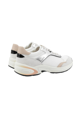 GEOX Sneakers Donna Bianco Argento Rosa D65YLA014BN-PE26-C0007