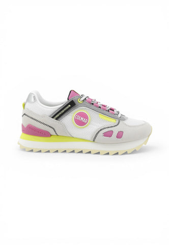 COLMAR Sneakers Donna Bianco Rosa Giallo TRAVSPC107-PE26