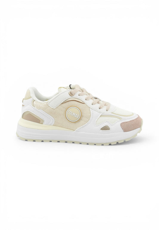 COLMAR Sneakers Donna Bianco Beige Rosa HUNTS060-PE26
