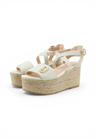 LIU JO Sandali Zeppa Donna Bianco SA6083P0102S1400-PE26
