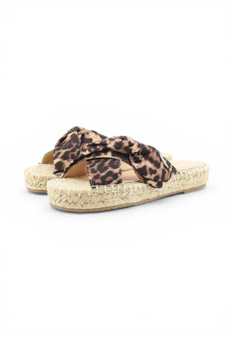 LIU JO Ciabatte Donna Marrone Nero Animalier SA6103TX133S19C1-PE26