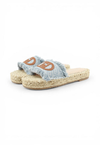 LIU JO Ciabatte Donna Azzurro Marrone SA6099TX523S1106-PE26