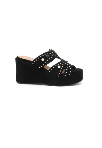 CAFE NOIR Sandali Zeppa Donna Nero Pietre C1GA6920-PE26-N001
