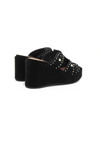 CAFE NOIR Sandali Zeppa Donna Nero Pietre C1GA6920-PE26-N001
