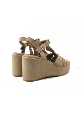 CAFE NOIR Sandali Zeppa Donna Beige Pietre C1GA6922-PE26-M006