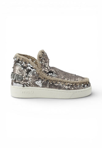 MOU Stivaletti Summer Eskimo Donna Argento Paillettes MU.SW211001G-PE26-SEQGUN