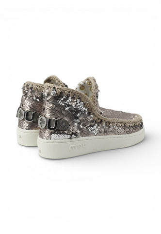 MOU Stivaletti Summer Eskimo Donna Argento Paillettes MU.SW211001G-PE26-SEQGUN