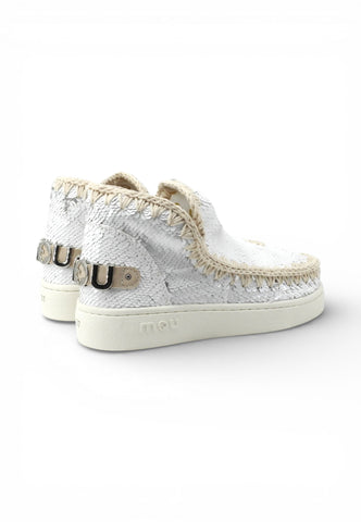 MOU Stivaletti Summer Eskimo Donna Bianco Paillettes MU.SW211001G-PE26-WHISIL