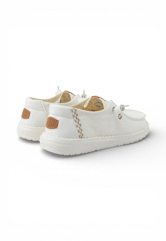 HEY DUDE Stringate Donna Bianco HD.45187-PE26-1WQ