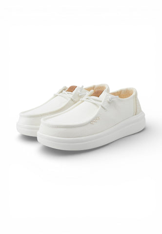 HEY DUDE Stringate Donna Bianco Beige HD.45274-PE26-1WQ