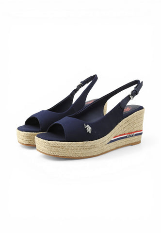 U.S. POLO ASSN Sandali Zeppa Donna Blu ALYSSA022-PE26-BLU005