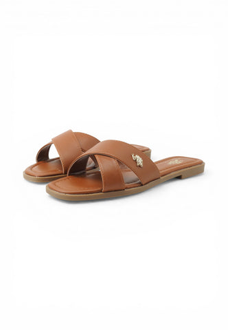 U.S. POLO ASSN Ciabatte Donna Marrone GENNY002-PE26-CUO010