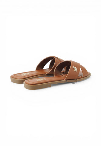 U.S. POLO ASSN Ciabatte Donna Marrone GENNY002-PE26-CUO010