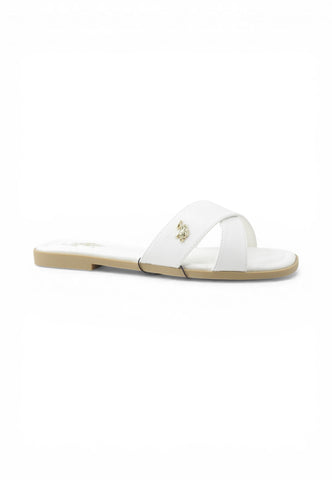 U.S. POLO ASSN Ciabatte Donna Bianco GENNY002-PE26-WHI