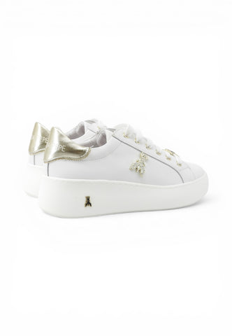 PATRIZIA PEPE Sneakers Donna Bianco Oro PJ350.27-PE26